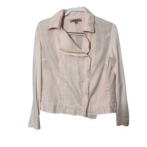 FLAX Linen Moto Jacket